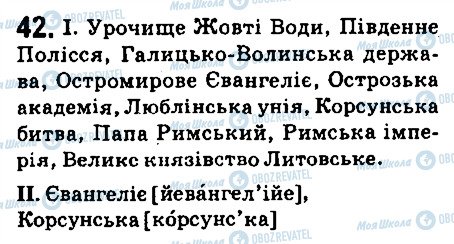 ГДЗ Укр мова 6 класс страница 42