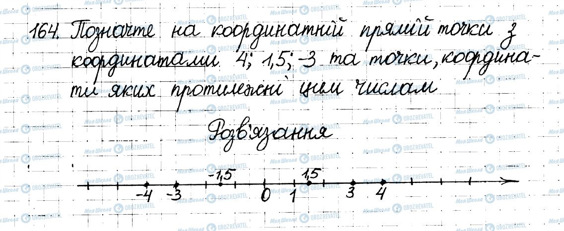 ГДЗ Математика 6 клас сторінка 164