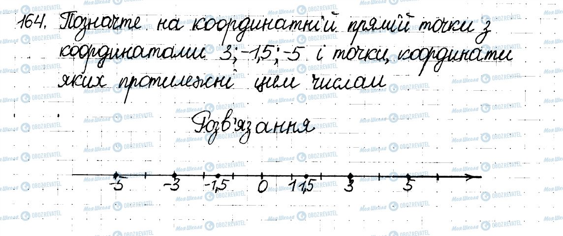 ГДЗ Математика 6 клас сторінка 164