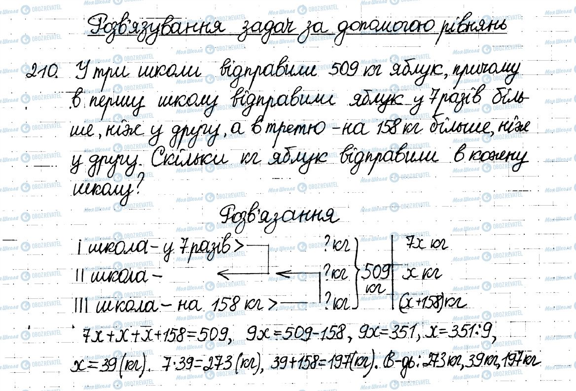 ГДЗ Математика 6 клас сторінка 210