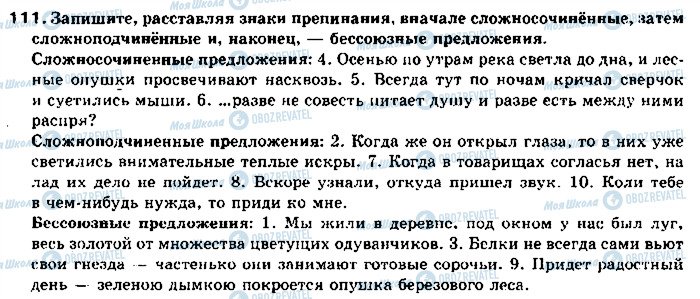 ГДЗ Російська мова 11 клас сторінка 111