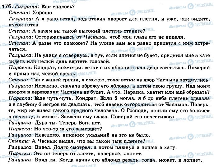 ГДЗ Російська мова 11 клас сторінка 176