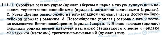 ГДЗ Російська мова 11 клас сторінка 111