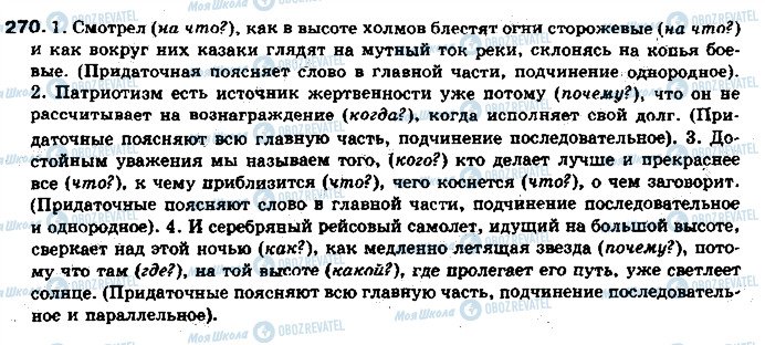 ГДЗ Російська мова 11 клас сторінка 270