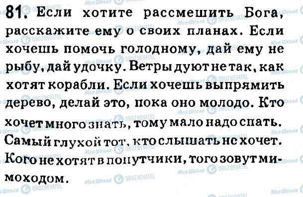 ГДЗ Російська мова 7 клас сторінка 81