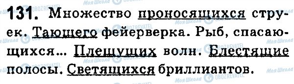 ГДЗ Російська мова 7 клас сторінка 131