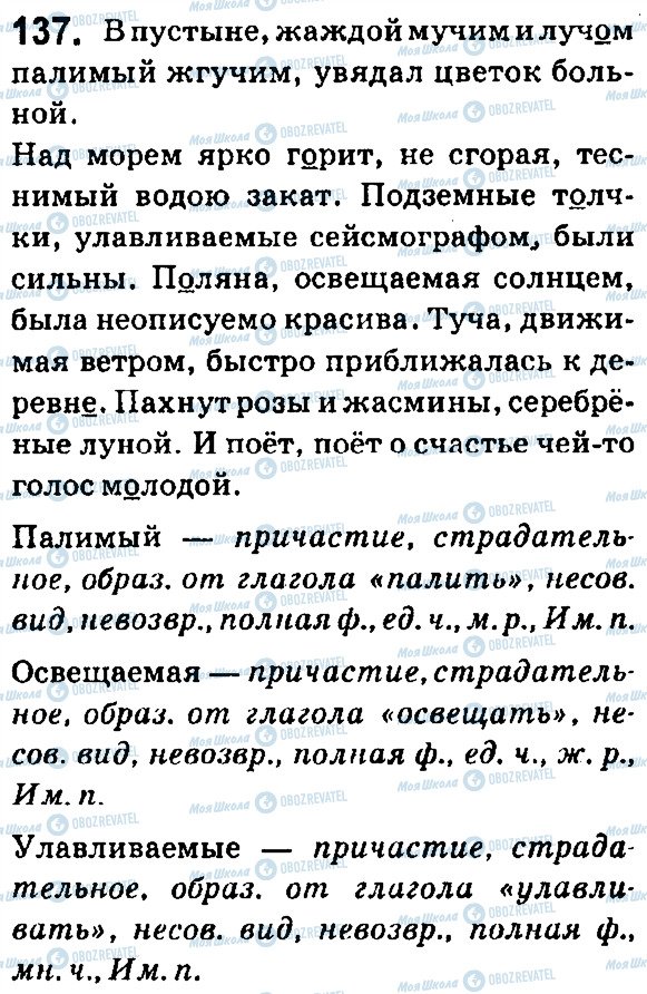 ГДЗ Русский язык 7 класс страница 137