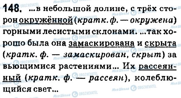 ГДЗ Русский язык 7 класс страница 148