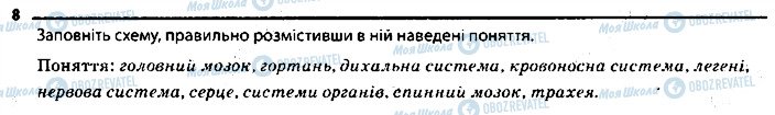 ГДЗ Біологія 7 клас сторінка 8