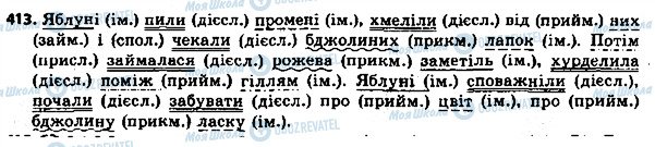 ГДЗ Українська мова 8 клас сторінка 413