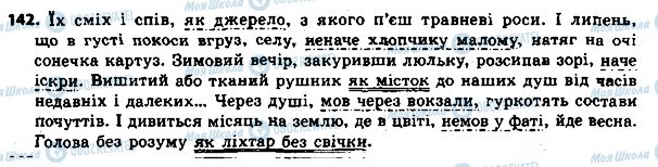 ГДЗ Українська мова 8 клас сторінка 142