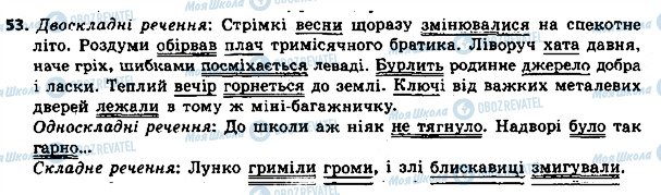 ГДЗ Українська мова 8 клас сторінка 53