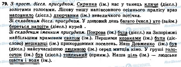 ГДЗ Укр мова 8 класс страница 79