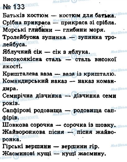 ГДЗ Українська мова 8 клас сторінка 133