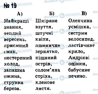 ГДЗ Укр мова 8 класс страница 19