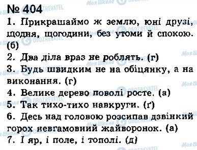 ГДЗ Укр мова 8 класс страница 404