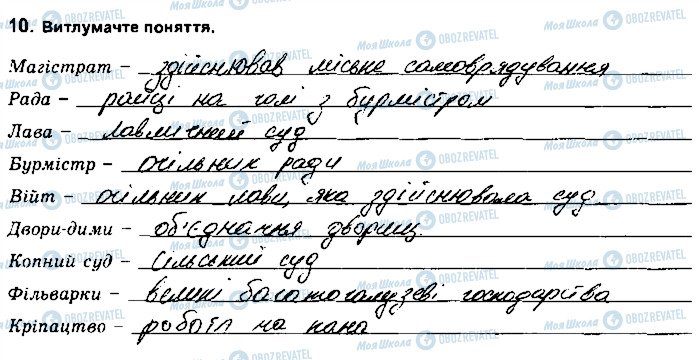 ГДЗ Історія України 8 клас сторінка 10