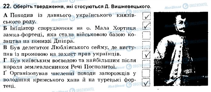 ГДЗ История Украины 8 класс страница 22