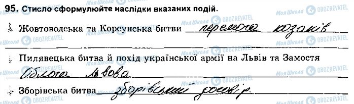 ГДЗ Історія України 8 клас сторінка 95