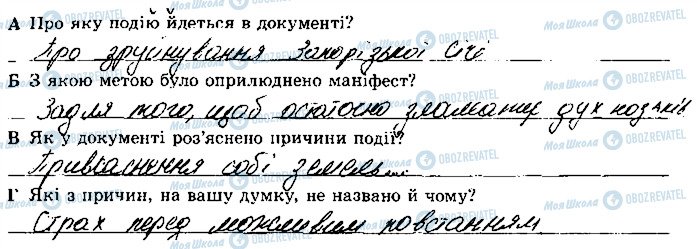 ГДЗ Історія України 8 клас сторінка 172