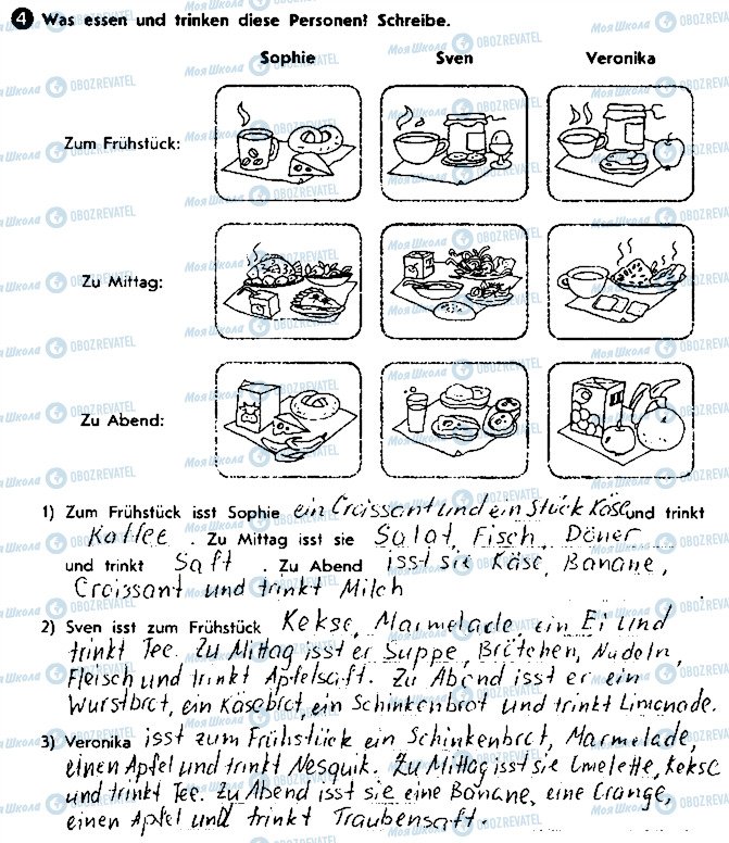 ГДЗ Німецька мова 8 клас сторінка ст27впр4