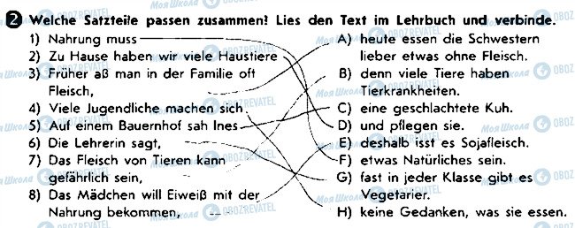 ГДЗ Німецька мова 8 клас сторінка ст33впр2