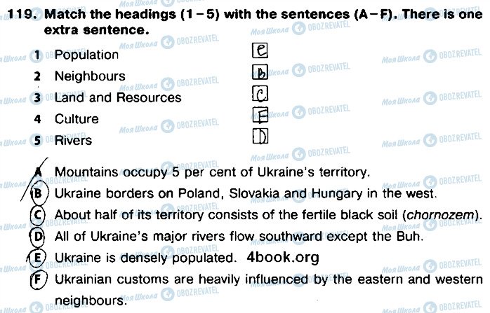 ГДЗ Английский язык 8 класс страница 119