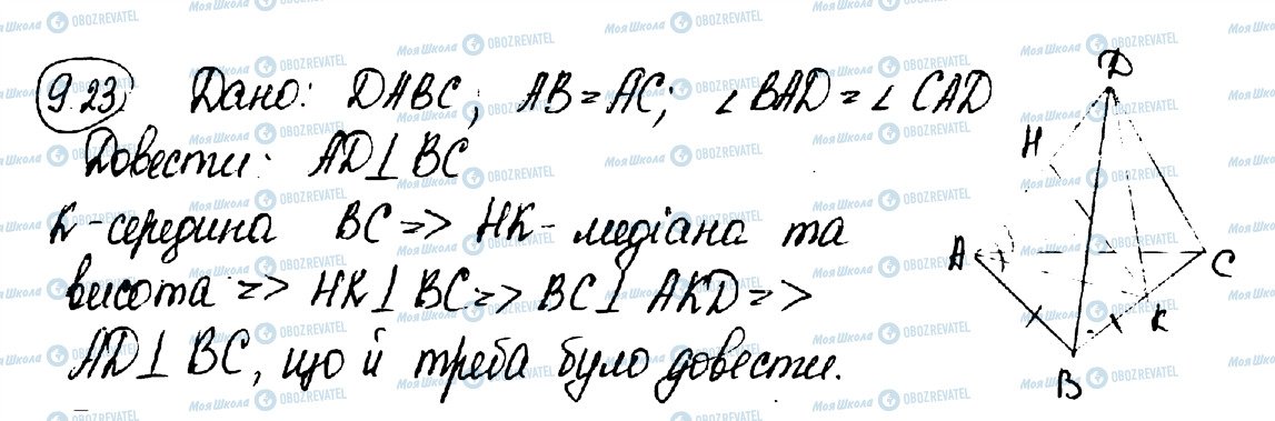 ГДЗ Геометрія 10 клас сторінка 23