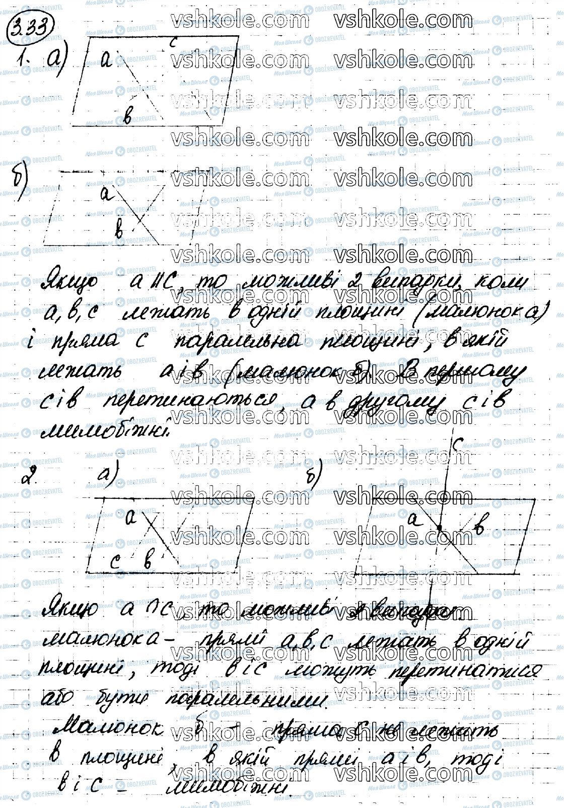 ГДЗ Геометрія 10 клас сторінка 33