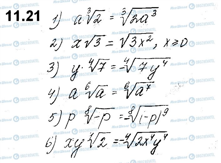 ГДЗ Алгебра 10 клас сторінка 21