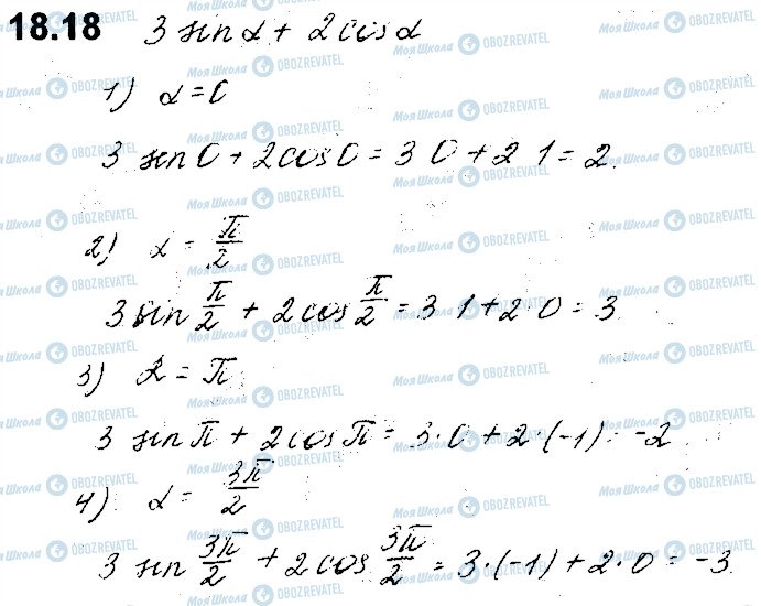 ГДЗ Алгебра 10 клас сторінка 18