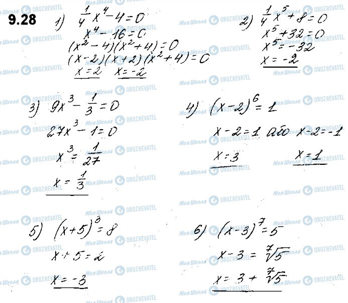 ГДЗ Алгебра 10 класс страница 28