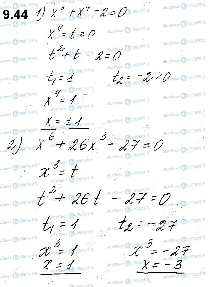 ГДЗ Алгебра 10 клас сторінка 44