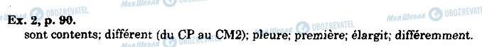 ГДЗ Французский язык 10 класс страница p90ex2