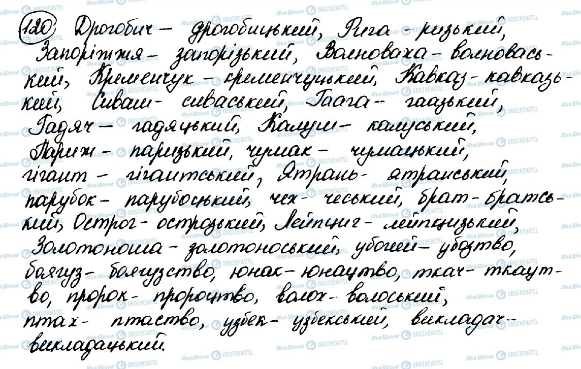ГДЗ Українська мова 10 клас сторінка 120
