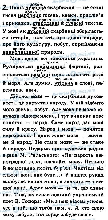 ГДЗ Українська мова 8 клас сторінка 2