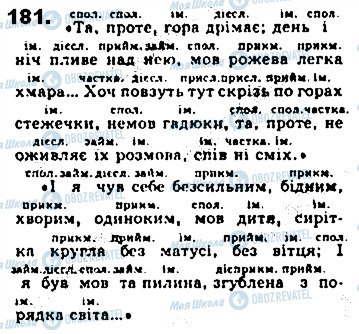 ГДЗ Укр мова 8 класс страница 181