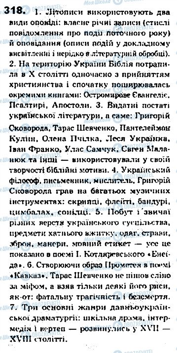 ГДЗ Укр мова 8 класс страница 318