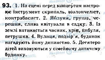ГДЗ Українська мова 8 клас сторінка 93