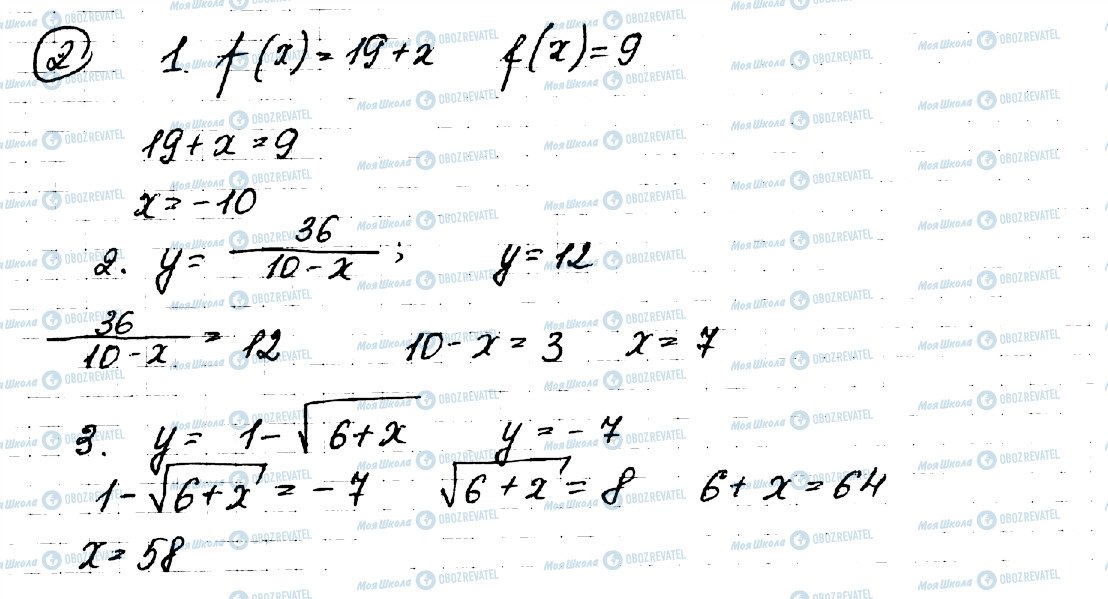 ГДЗ Алгебра 9 клас сторінка 2