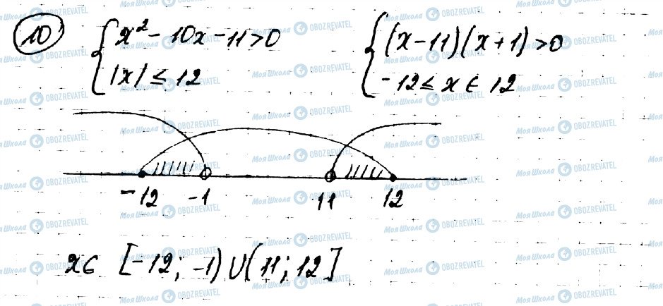 ГДЗ Алгебра 9 класс страница 10