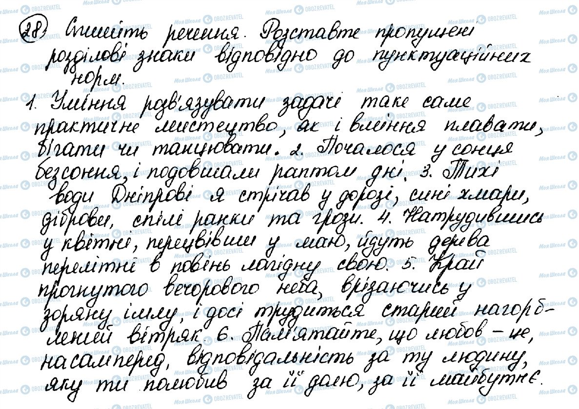 ГДЗ Українська мова 10 клас сторінка 28