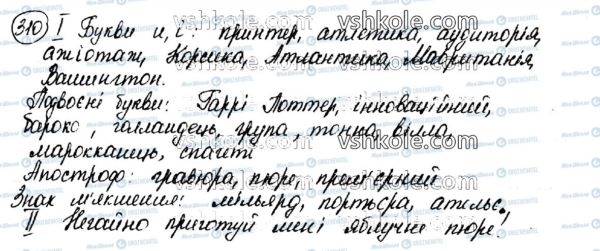 ГДЗ Укр мова 10 класс страница 310