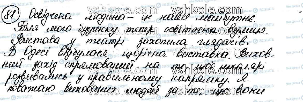 ГДЗ Укр мова 10 класс страница 81