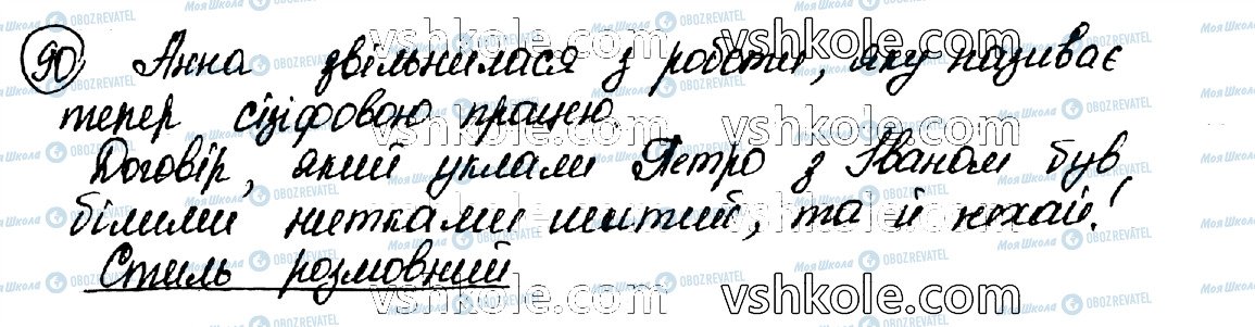 ГДЗ Українська мова 10 клас сторінка 90