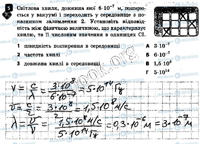 ГДЗ Фізика 9 клас сторінка 5