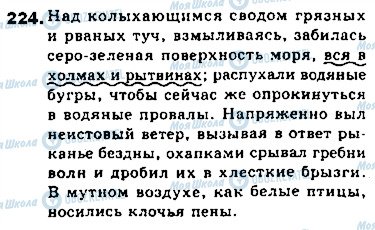 ГДЗ Російська мова 8 клас сторінка 224