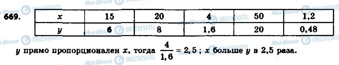 ГДЗ Математика 6 клас сторінка 669