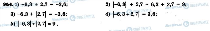 ГДЗ Математика 6 клас сторінка 964
