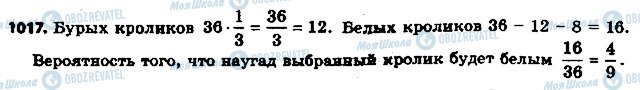 ГДЗ Математика 6 клас сторінка 1017